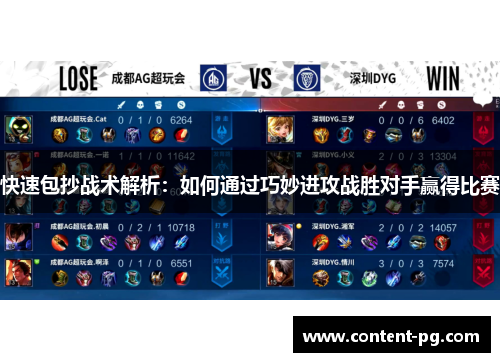 快速包抄战术解析：如何通过巧妙进攻战胜对手赢得比赛