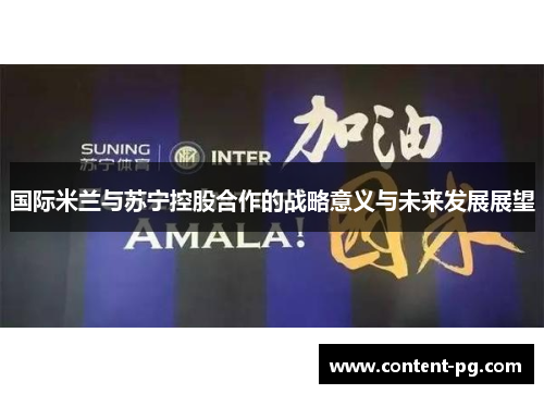 国际米兰与苏宁控股合作的战略意义与未来发展展望
